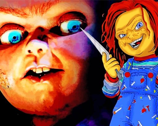 Chucky Childs Play paint by numbers