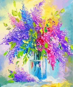 Colorful Lilacs Bouquet Art paint by numbers