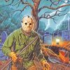 Creepy Jason Voorhees paint by numbers