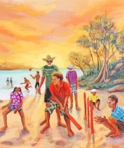 Cricket In The Beach paint by numbers