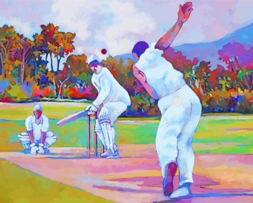 Cricket In The Park Art paint by numbers