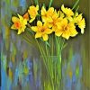 Daffodil Flowers Vase paint by numbers