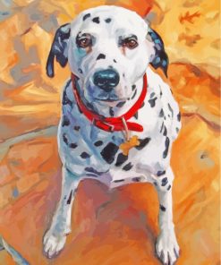 Dalmatian Dog Art paint by numbers