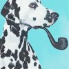 Dalmatian Smoking Pipe paint by numbers