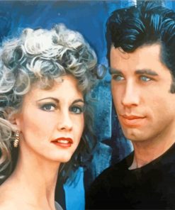 Danny Zuko And Betty Rizzo Geace paint by numbers