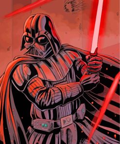 Darth Vader Art paint by numbers