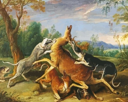 Deer Hunting paint by numbers