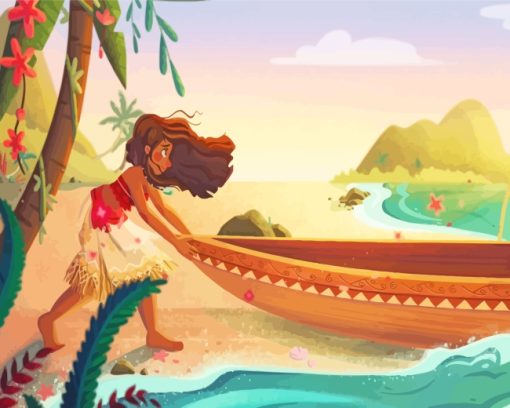 Disney Moana Princess paint by numbers