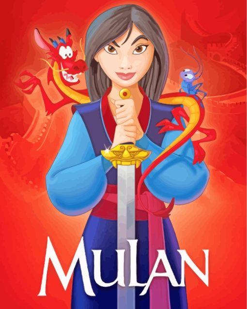 Disney Mulan paint by numbers