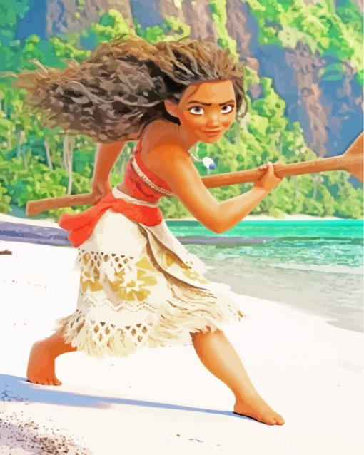 Disney Princess Moana paint by numbers