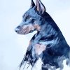 Doberman Art paint by numbers