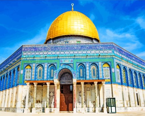 Dome Of The Rock paint by numbers