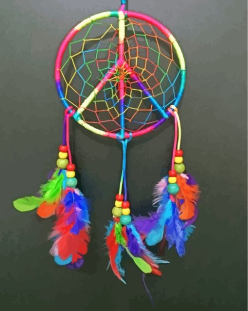 Dream Catcher Peace paint by numbers