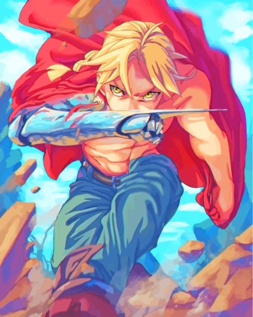 Edward Elric paint by numbers