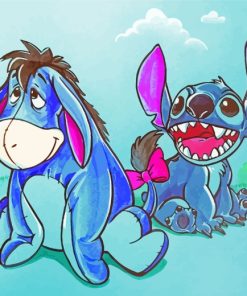 Eeyore And Stitch paint by numbers