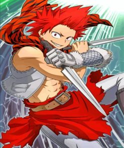 Eijiro Kirishima Red Riot paint by numbers