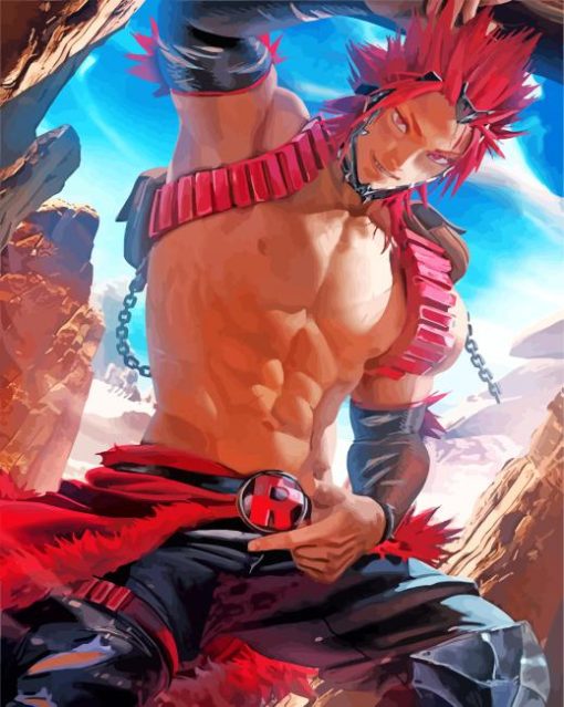 Eijiro Kirishima Anime paint by numbers