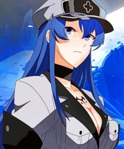 Esdeath Anime paint by number