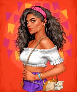 Esmeralda Disney Art paint by number