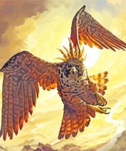 Falcon Bird Art paint by number