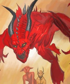 Fantasy Demon Devil paint by numbers