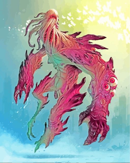 Fantasy Monster Art paint by number