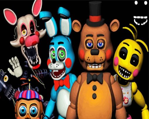 Five Nights At Freddys FNAF paint by numbers