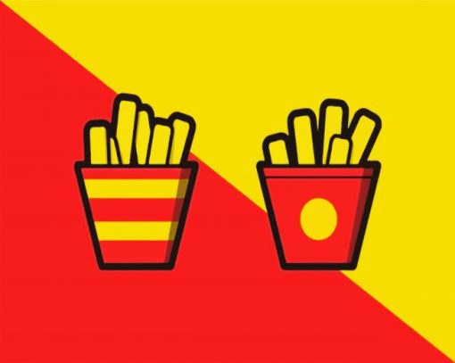 Fries Illustration paint by numbers