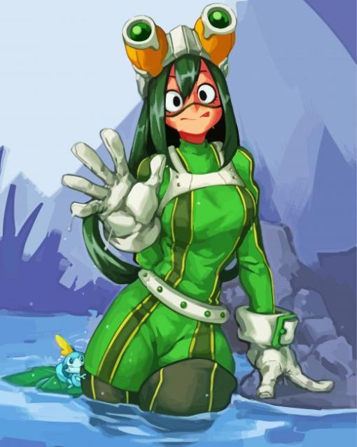 Froppy My Hero Academia paint by number