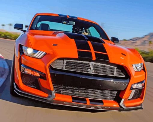 Gt500 Orange paint by numbers