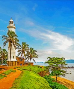 Galle Fort Lighthouse paint by number