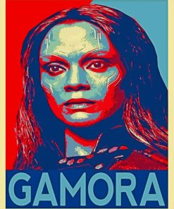 Gamora Superhero paint by number