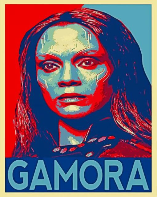 Gamora Superhero paint by number