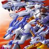 Garurumon Anime paint by numbers