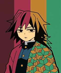 Giyu Kimetsu No Yaiba paint by number