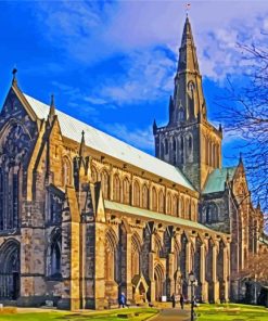 Glasgow Cathedral paint by number