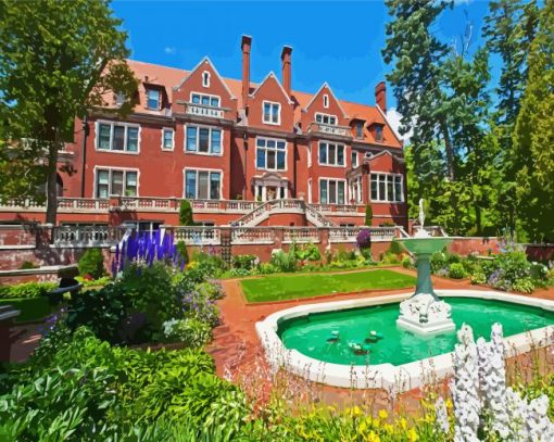 Glensheen Mansion Duluth paint by numbers