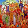 Gloriosa Victoria Diego Rivera paint by numbers