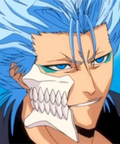 Grimmjow Jeager Jaquez Face paint by numbers