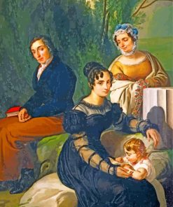 Group Portrait Of Stampa By Hayez paint by numbers