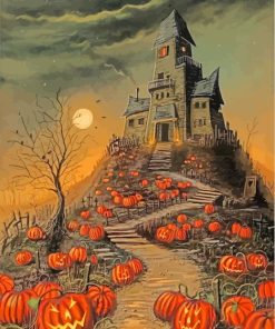 Halloween Pumpkins paint by numbers