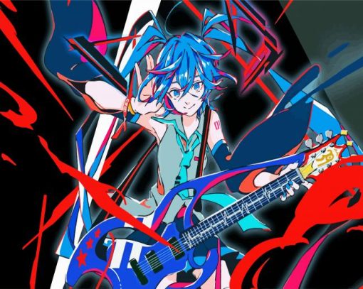 Hatsune The Guitarist paint by numbers