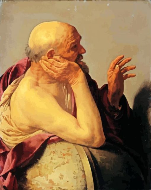 Heraclitus Hendrick Te Brugghen paint by numbers