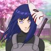 Hinata Hyuga Naruto paint by numbers