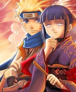 Hinata And Naruro Uzumaki paint by numbers