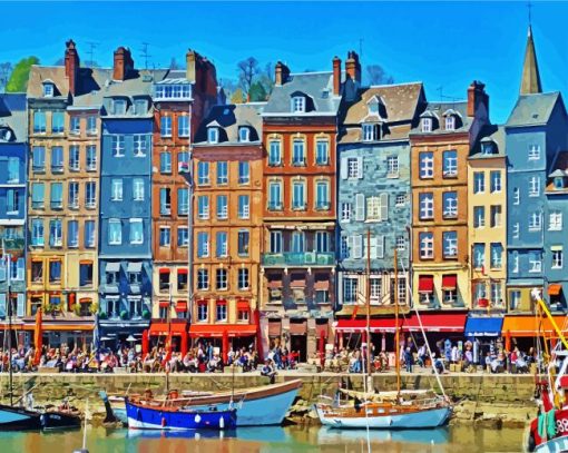 Honfleur France Europe paint by numbers