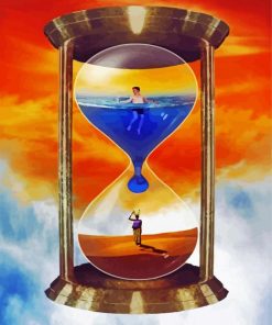 Hourglass Illustration paint by numbers