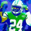 Illustration New York Jets Players paint by number