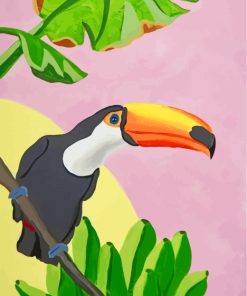 Illustration Toucan Bird Paint by numbers