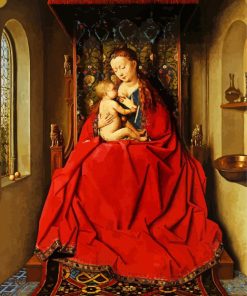 Ince Hall Madonna Jan Van Eyck paint by numbers